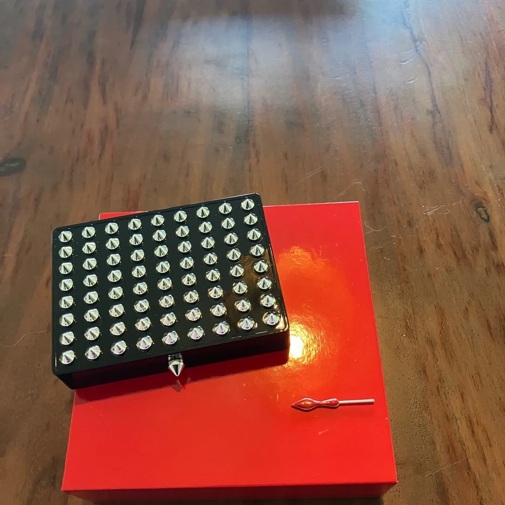 Christian Louboutin Black Tablet Case with Silver Studs